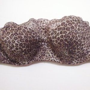 Leopard Print Maiden Strapless Bra Sexy